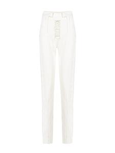 Узкие брюки со складками спереди PCFG, от белого