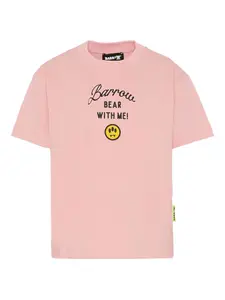 Футболка с мотивом медведя Barrow Kids, розовый