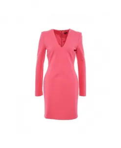 Платье с V-образным вырезом и застежкой-молнией Liu Jo, розовый