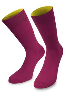 Носки Normani MID CUT SOCKS BI-COLOR, Magenta/Gelb/Mottled Pink