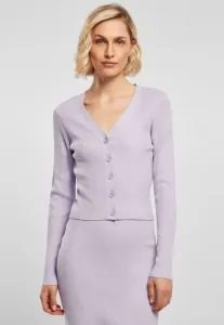 Женский короткий кардиган в рубчик Urban Classics, Lilac