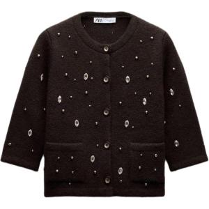 ZARA Топ женский коричневый