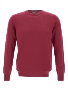 Свитер в рубчик с круглым вырезом Kangra, красный