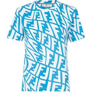 Футболка женская синяя FENDI