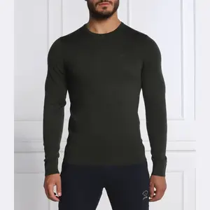 Шерстяной свитер обычного кроя Calvin Klein, зеленый