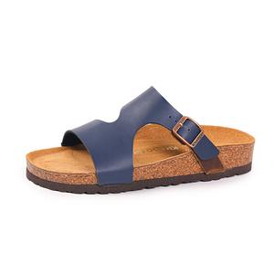 Khadgar Женские противоскользящие устойчивые к истиранию шлепанцы на пробковой подошве тёмно-синие, цвет Dark Blue