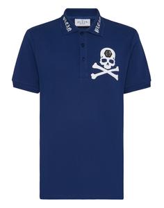 Рубашка поло SS Skull&Bones PHILIPP PLEIN, темно-синий