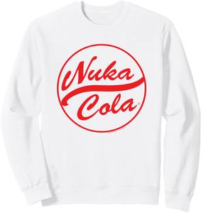 Толстовка с логотипом Nuka Cola в виде круга, красный текст, из видеоигры Fallout