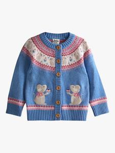 Детский кардиган с мышкой JoJo Maman Bébé, Blue
