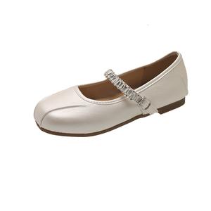 WUJI Платформенные туфли Мэри Джейн для женщин бежевые, цвет Beige