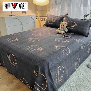 Yalu Простыня на резинке 180 см, 230х230 см, хлопок, цвет Little Whale