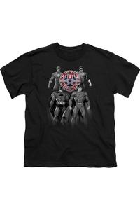 Футболка с коротким рукавом для детей "Лига справедливости Америки: Оттенки серого" Gildan