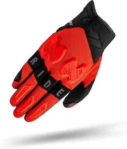 Мотоциклетные перчатки SHIMA DRIFT GLV, мужские, кожаные, короткие, летние, защитные, для использования с сенсорными экранами, городские, кожаные, вентилируемые, усиленные, перфорированные, легкие (мужские, красные, XXL), Men's/Red