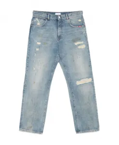 Прямые джинсы Amish, синий