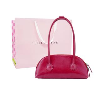 UNITE STAR Бостонская сумка через плечо женская розово-черная, Barbie Pink, Shopping Bag
