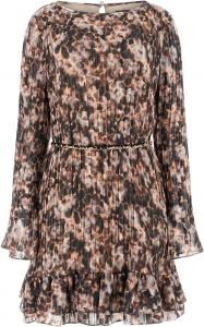 Женское платье Eco Long Sleeve Ilenia с плиссировкой GUESS, Safari Bloom Print