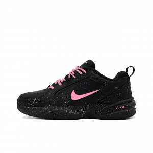 Nike Кроссовки Air Monarch 4 Pink Starry Sky, износостойкие, низкие, массивные, унисекс, черный, розовые