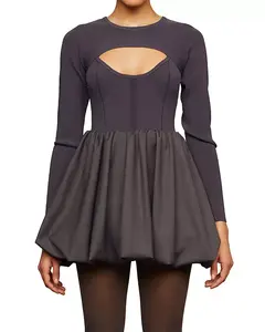 Вязаное мини-платье Маделин Amur, серый