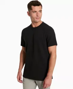 Мужская футболка приталенного кроя с фактурной отделкой Kenneth Cole, черный