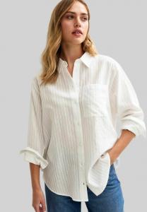 Блуза New Look STRIPE PRINT LONG SLEEVE, White