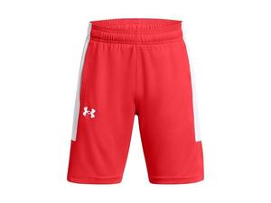 Детские шорты Under Armour Baseline, красные, с эластичным поясом, прямого кроя, спортивные, SRT286