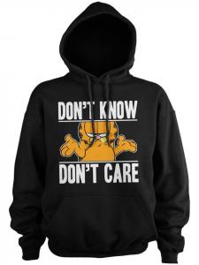 Толстовка с капюшоном Don't Know Big Tall Hoodie черного цвета Garfield