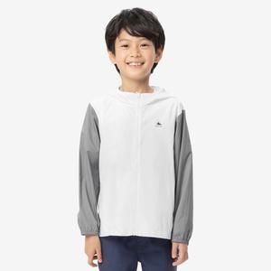 Молодёжная трекинговая куртка Quechua MH500 с защитой от ультрафиолета — серый