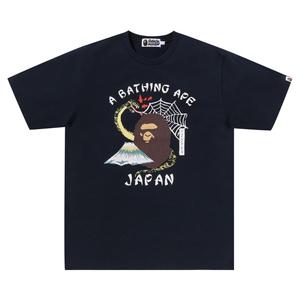 Футболка японской культуры BAPE Темно-синий