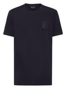 Футболка с вышитым логотипом Billionaire, синий