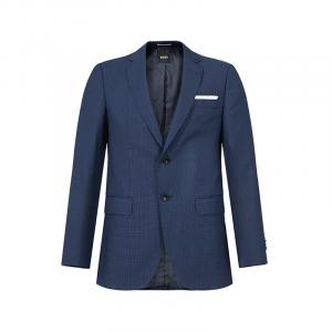 HUGO BOSS Мужской синий пиджак Business Suit Coat, Blue