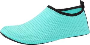 Водные туфли Легкие Дышащие Низкие Кроссовки Быстросохнущие Босоножки Без Шнурков для Пляжа, Бассейна, Плавания, Рек, Йоги, Спорта Generic, зеленый