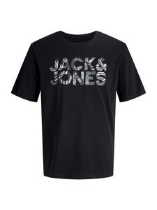 Jack & Jones Junior Футболка 'JJEJEFF' в черном цвете