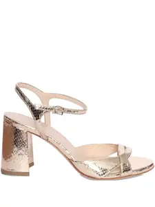 Босоножки Glenda на блочном каблуке Sergio Levantesi, золотой