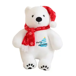 Рождественский шарф с плюшевыми медведями плюшевая кукла высота 25см/33см OU DI PIG