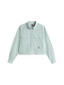 Tommy Jeans Рубашка в пастельно-зеленом цвете