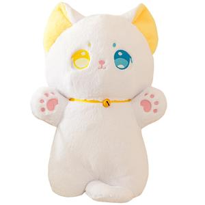 Мягкая игрушка котенок Cute Cat Baby Kitten Dolls высота 35см/40см/50см/60см OU DI PIG, Standing Position Heterochromia Shiro-60Cm