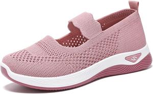 Ортопедические кроссовки для женщин, туфли для медсестер на липучке Babe, обувь Ortho Pro Comfort, обувь OrthoWear Baimiu, розовый