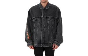 Мужская джинсовая куртка Balenciaga, черный