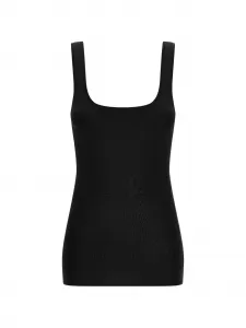 Топ с квадратным вырезом ENTIRE STUDIOS, черный