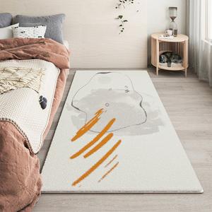 Budis Ковер 80х180 см для спальни/гостиной, утолщенный, плотный, из искусственного кашемира, в современном минималистском стиле