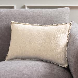 Подушка декоративная Safavieh Rhea, 12x20 см, кремовый / черный