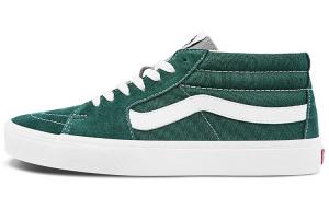 Кроссовки Vans Sk8-Mid Classic Mid-Top Casual Skate Shoes Unisex Green