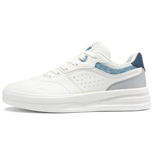 361° Нескользящие износостойкие низкие кроссовки для скейтбординга мужские белые серо-синие