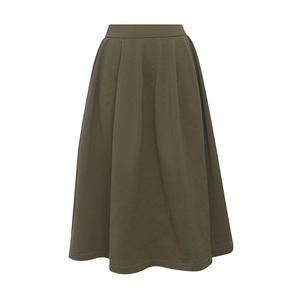 Вязаная юбка Deep Breath средней длины, оливково-зеленый