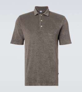 Мондиаль хлопковая поло из махровой ткани Fedeli, коричневый