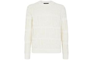 Ff Chunky-knit Jumper FENDI, белый