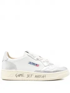 Кроссовки Medalist из кожи с металлическими вставками AUTRY, белый