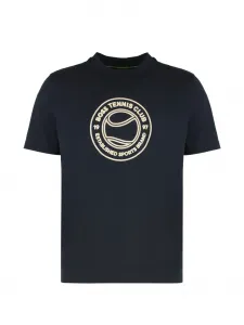 Футболка с графическим принтом Boss, синий