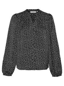 Блуза MOSS COPENHAGEN Hemd Hanalisa Myrina, черный/белый