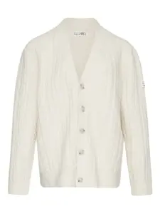 Кардиган фактурной вязки Mm6 Maison Margiela, белый